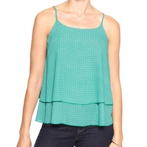 Banana Republic Tiered Teal Tank